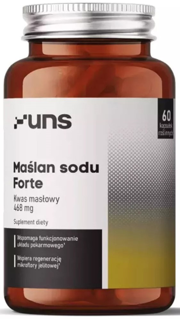 Suplement diety UNS Maślan sodu Forte 60 kapsułek (5904238962817) - obraz 1