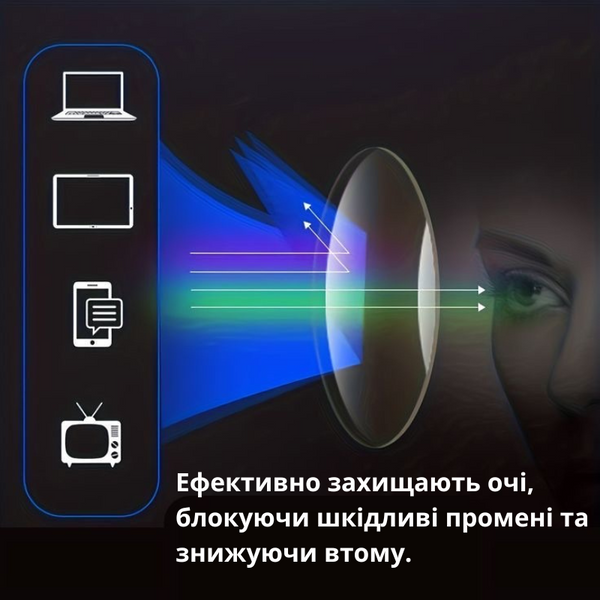 Прямоугольные очки для компьютера Classic. Комплект - изображение 6