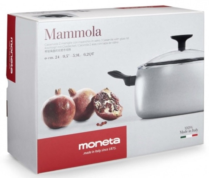Каструля Moneta Mammola з кришкою 24 см (8003703173813) - зображення 5