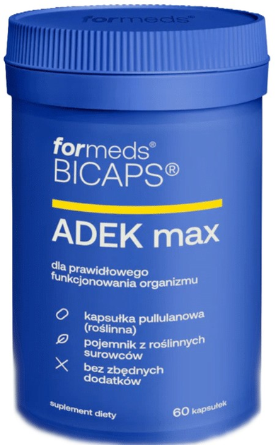 Suplement diety Formeds Bicaps ADEK max 60 kapsułek (5903148623276) - obraz 1