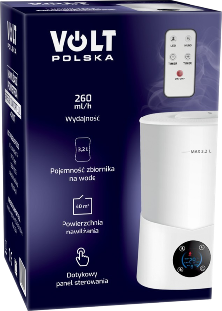 Зволожувач повітря Volt Polska BREEZE COMFORT 3.2 л (5904100450350) - зображення 3