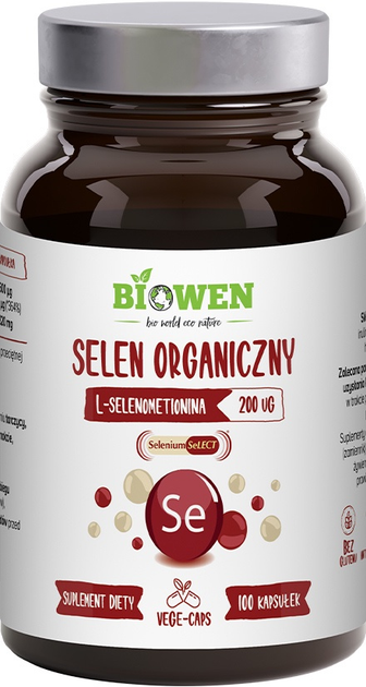 Suplement diety Biowen Selen organiczny 100 kapsułek (5904806120625) - obraz 1