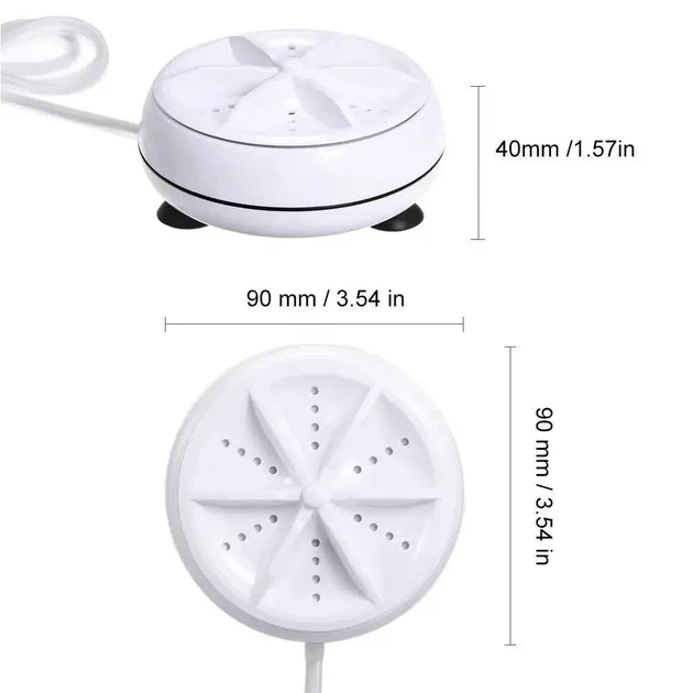 Портативна Ультразвукова Пральна Машина Міні-USB Mini Wash - Фото 2 Портативна Ультразвукова Пральна Машина Міні-USB Mini Wash - зображення 2