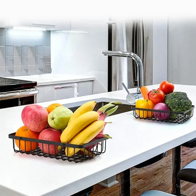 Корзина для фруктов 2 яруса, 32х30х18смКоVegetableКорзина д and fruit storage rack / Фруктовница металлическая - изображение 6