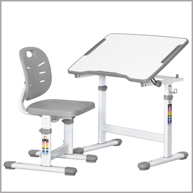 Комплект Evo-kids (стіл+стілець) Evo-03 Ergo Grey (арт. Evo-03 Ergo G) - изображение 1