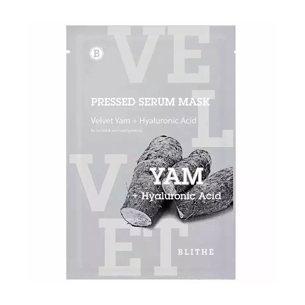 Тканевая маска BLITHE PRESSED SERUM MASK VELVET YAM Mask Sheet увлажняет и осветляет кожу 20 мл - изображение 3