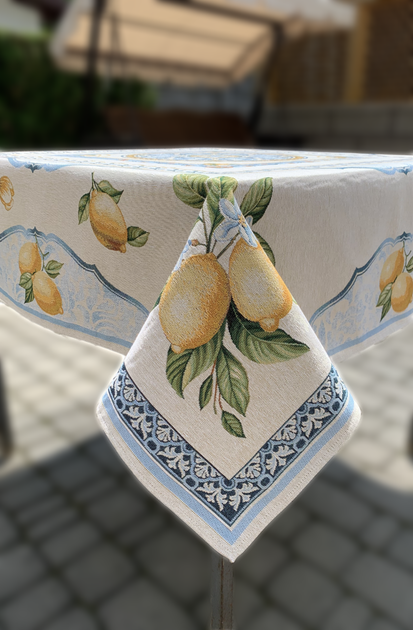 Скатерть гобеленовая 140х140 см. Lemon/34426 - изображение 2