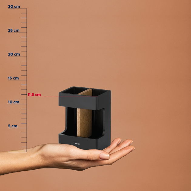 Ogranizer na szczoteczki Kela Cube czarny (23688) (4025457236884) - obraz 5