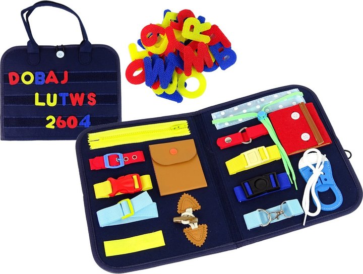 Сенсорний набір LEAN Toys Валіза з маніпуляційною дошкою 15195 (5905515355803) - зображення 2