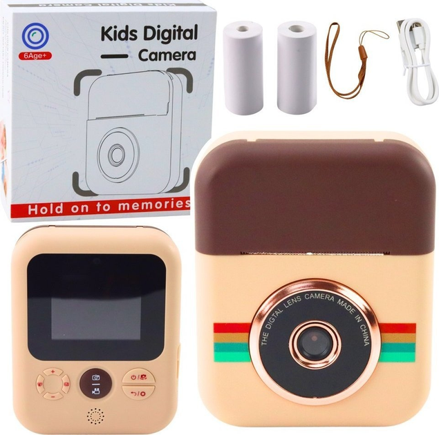Aaparat cyfrowy dla dzieci LEAN Toys z drukarką natychmiastowego druku 21290 (5905991037231) - obraz 2