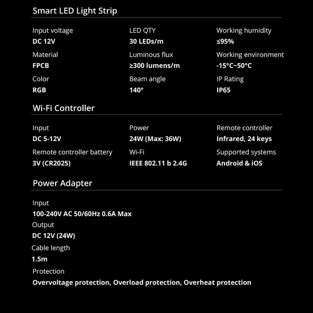 Taśma inteligentna wodoodporna Sonoff LED L2 RGB pilot zasilacz WiFi 5 m (6920075776706) - obraz 11