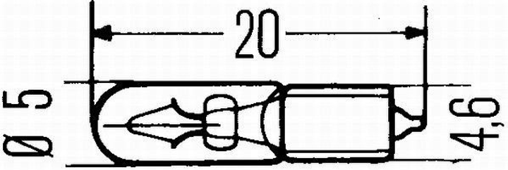Zestaw żarówek samochodowych Hella W2.3W 12 V 10 szt (8GP938026001) - obraz 2