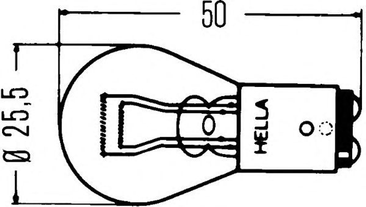 Набір автомобільних лампочок Hella Heavy Duty P21/5W 24 В 10 шт (8GD002078241) - зображення 6