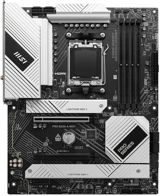 Płyta główna MSI PRO B650-A WIFI (sAM5, AMD B650, PCI-Ex16) - obraz 1