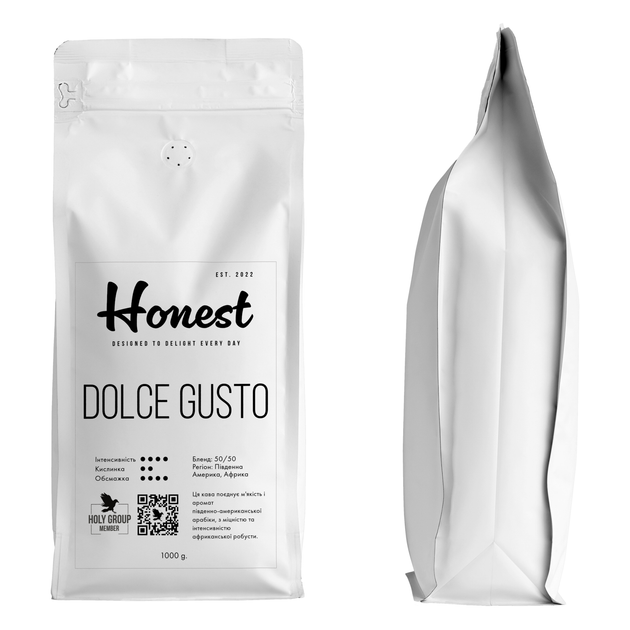 Кофе натуральный жареный в зернах ТМ Honest - Dolce Gusto - Фото 3 Кофе натуральный жареный в зернах ТМ Honest - Dolce Gusto - изображение 3