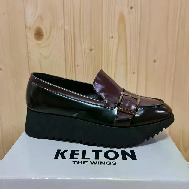 Kelton чёрная обувь с анатомической танкеткой, р.37 - Фото 1 Kelton чёрная обувь с анатомической танкеткой, р.37 - изображение 1