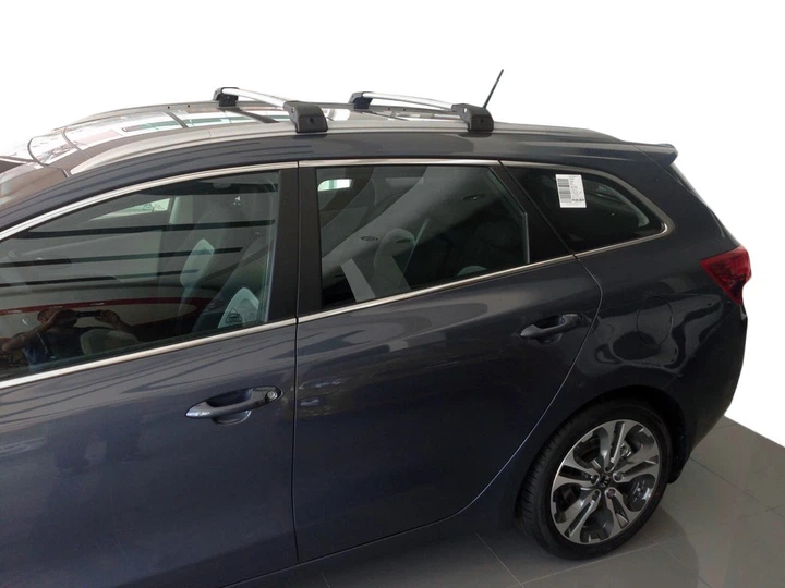 Поперечины под ключ (2 шт) Серый для Kia Ceed 2012-2018 гг - Фото 2 Поперечины под ключ (2 шт) Серый для Kia Ceed 2012-2018 гг - изображение 2