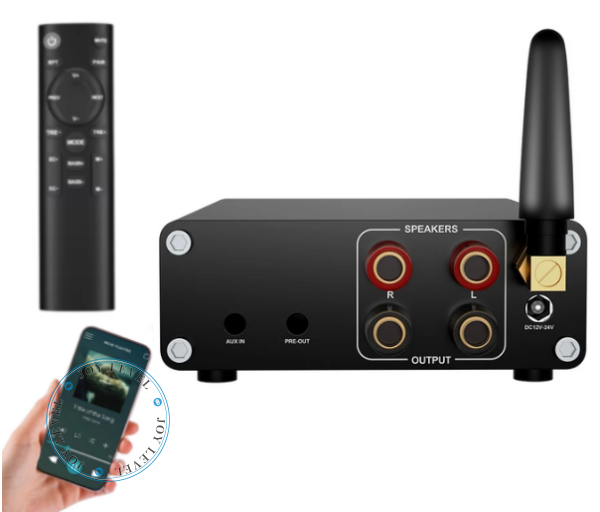 Усилитель двухканальный Hi-Fi AUDIO 100x2 Вт на базе TPA3116D2- поддержка Bluetooth USB и пульта управления Цвет Чёрный - Фото 2 Усилитель двухканальный Hi-Fi AUDIO 100x2 Вт на базе TPA3116D2- поддержка Bluetooth USB и пульта управления Цвет Чёрный - изображение 2