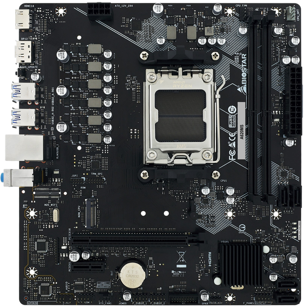 Płyta główna Biostar A620MS (sAM5, AMD A620, PCI-Ex16) (4712960687592) - obraz 1