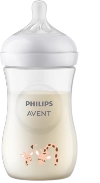 Пляшечка для годування Philips AVENT Natural Response  260 мл 1м+ Жирафа SCY903/66 (8710103989691) - зображення 5