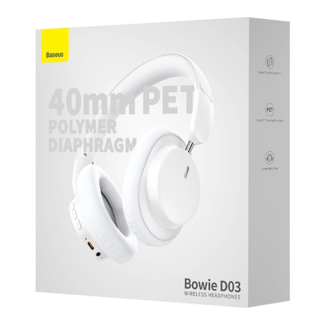 Bluetooth-навушники Baseus D03 Advanced Wireless 5.3 white - изображение 2
