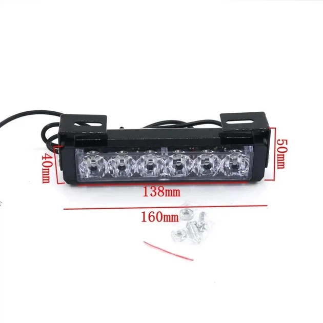 LED фара додаткового світла 18Вт×2, CREE, стробоскоп 14 режимів, пульт ДК, білий/червоний/синій - зображення 3