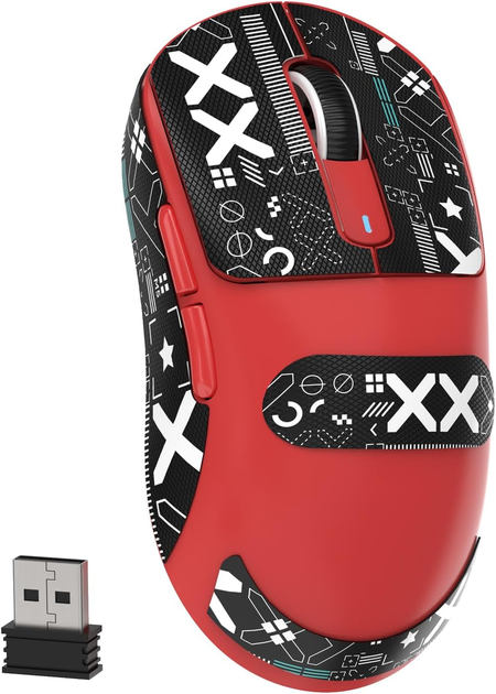 Миша бездротова ігрова ATTACK SHARK X3 PAW3395/Superlight/Красный/Red - зображення 2