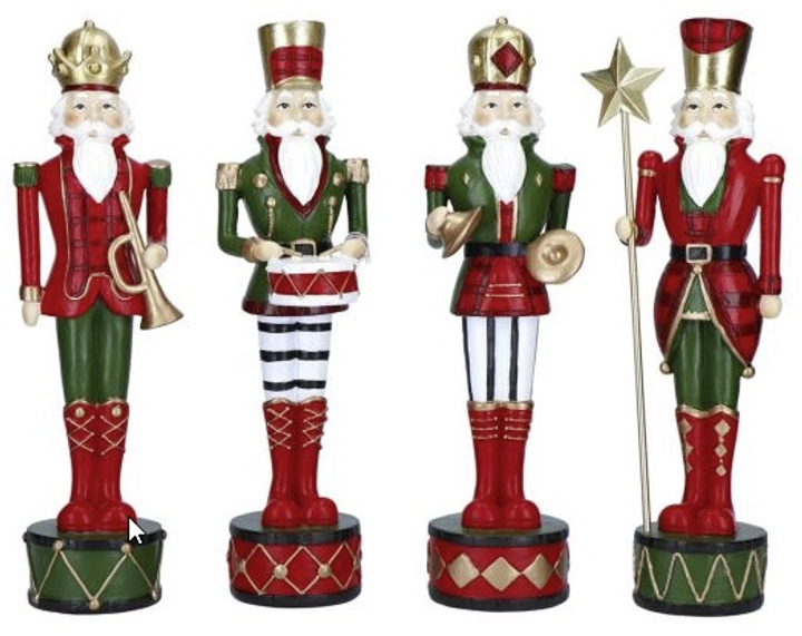 Zestaw figurek Timstor Merry Moments Dziadki do orzechów 25.5 cm 4 szt (5414070234121) - obraz 1