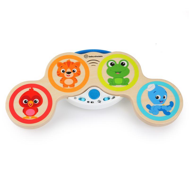 Zabawka drewniana bębenki muzyczne Baby Einstein Magic Touch HAPE 6m+ (74451116504) - obraz 2
