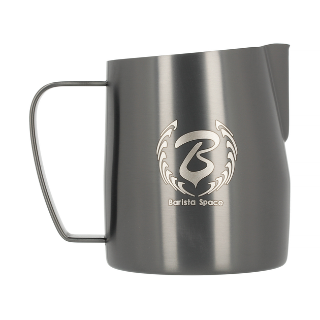 Dzbanek do mleka Barista Space Titanium Sandy ze stali nierdzewnej czarny 450 ml (9313597759000) - obraz 1