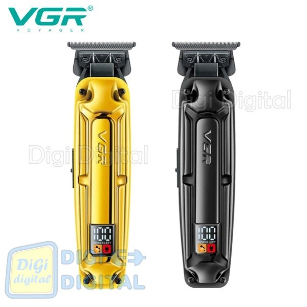 Триммер VGR V-904 GOLD, аккумуляторный BLDC-мотор 10000 об/мин, DLC лезвия, LED-дисплей, 4 насадки - изображение 10