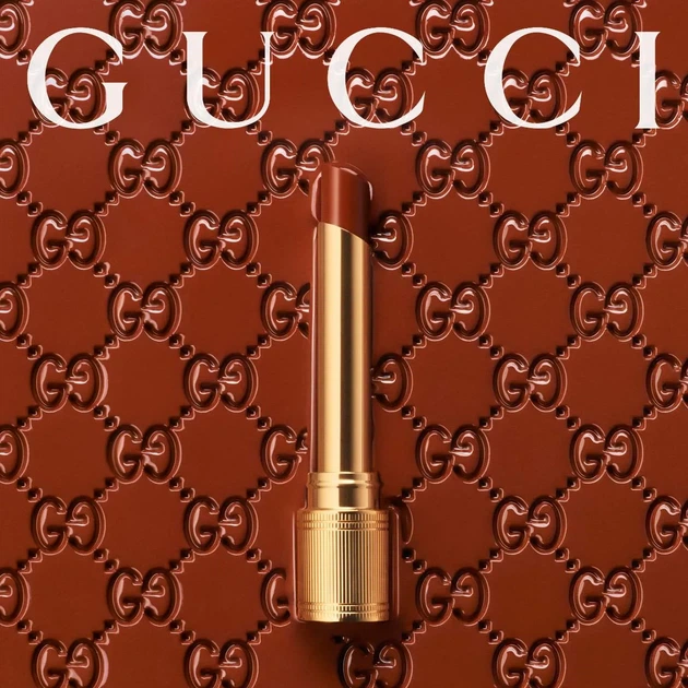 Помада-блеск Gucci Glow & Care Shine Lipstick Rouge De Beauté Brillant 217 Valeria Rose 1.8 мл - изображение 5