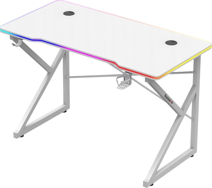 Biurko gamingowe Huzaro Hero 1.7 RGB White - obraz 4