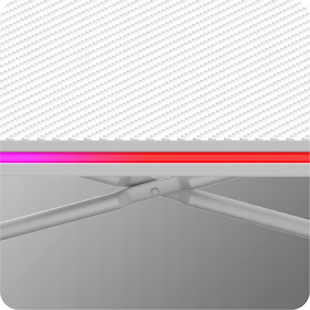 Biurko gamingowe Huzaro Hero 1.7 RGB White - obraz 8