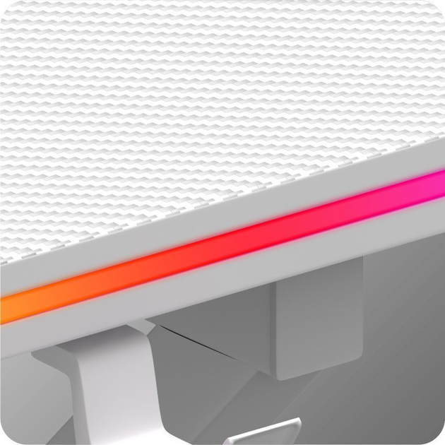 Biurko gamingowe Huzaro Hero 1.7 RGB White - obraz 9