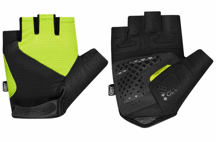 Велосипедні рукавички чоловічі Spokey Expert 941076 Чорно-Жовті XL (5905339410764) - зображення 1