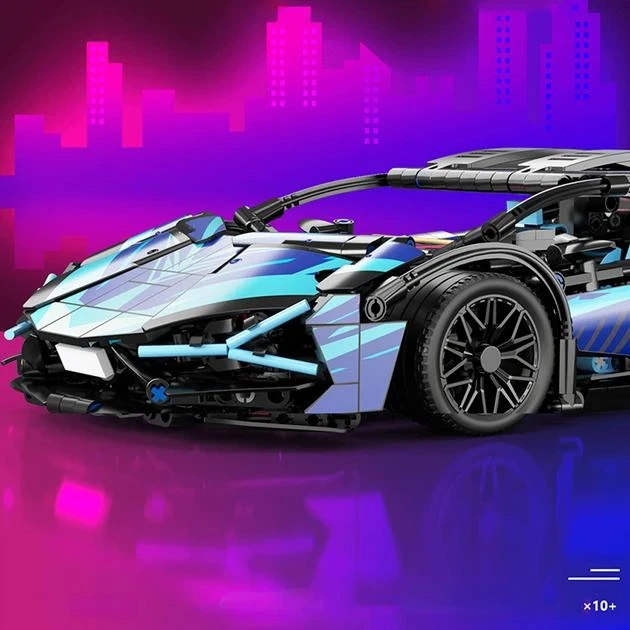 Машинка конструктор CyberPunk Car 0079 масштаб 1:14 Ламборгіні КіберПанк на 1314 деталей - Фото 5 Машинка конструктор CyberPunk Car 0079 масштаб 1:14 Ламборгіні КіберПанк на 1314 деталей - зображення 5