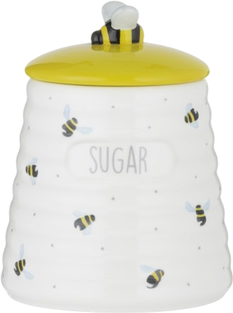 Контейнер для цукру Price & Kensington Sweet Bee керамічний 12 x 12 x 15.1 см (5010853273341) - зображення 1