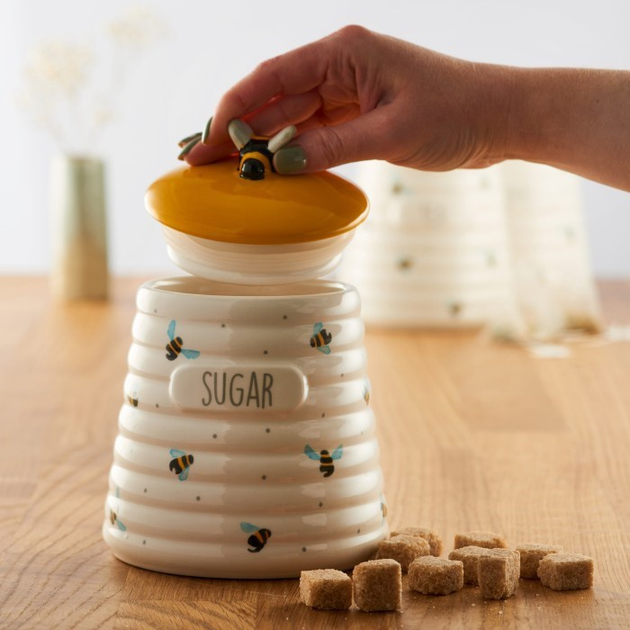 Контейнер для цукру Price & Kensington Sweet Bee керамічний 12 x 12 x 15.1 см (5010853273341) - зображення 2