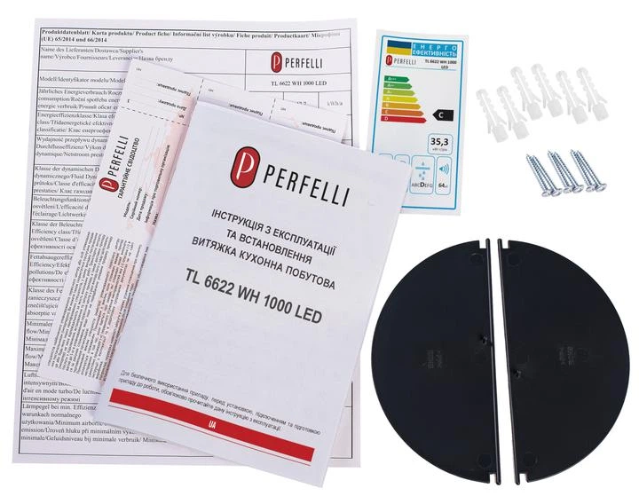 Вытяжка Perfelli TL 6622 WH 1000 LED - изображение 2