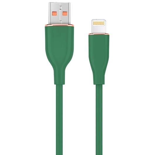 Кабель для зарядки и передачи данных Cablexpert CC-USB2S-AM8PM-1.5M-G, USB Type-A /Lightning, 1,5 м, Зеленый - Фото 1 Кабель для зарядки и передачи данных Cablexpert CC-USB2S-AM8PM-1.5M-G, USB Type-A /Lightning, 1,5 м, Зеленый - изображение 1