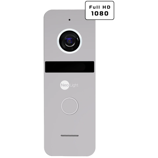 Комплект видеодомофона Neolight ALPHA Hybrid + SOLO FHD, 8" IPS, Wi-Fi, 1080p, IP66, Silver/White - изображение 3