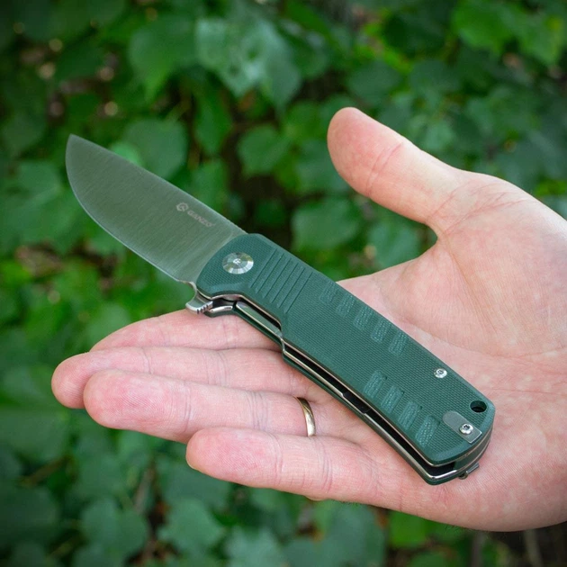 Нож складной Ganzo G769-GR, сталь D2, G10 зеленая - изображение 2