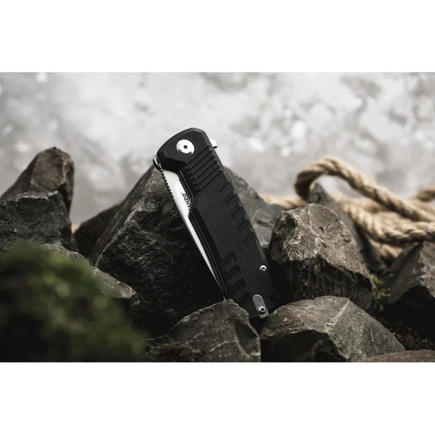 Складной нож Ganzo G769-BK — сталь D2, черная рукоять G10 - изображение 3