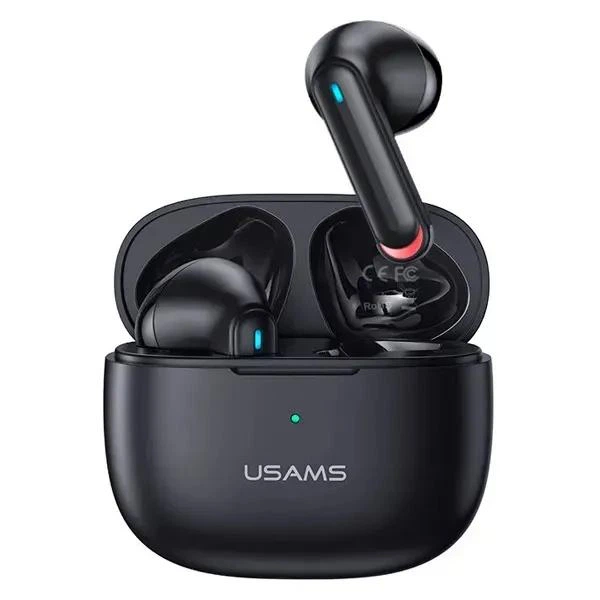 Беспроводные Bluetooth наушники USAMS NX10 |TWS наушники, Bluetooth 5.2, 35/320mAh, USB Type-C, до 5.5 часов работы, LED индикатор, встроенный микрофон, быстрая зарядка, сенсорное управление| Черный - изображение 2