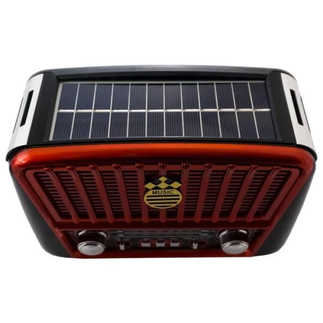 Портативный всеволновый радиоприемник GOLON RX-455S Solar USB, ФМ приемник с флешкой, Радио переносное - изображение 4