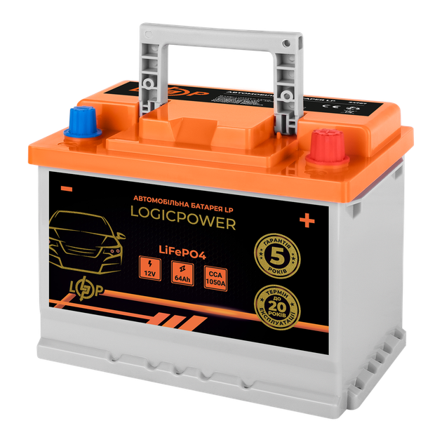 Автомобильный аккумулятор литиевый LP LiFePO4 12V - 64 Ah (+ справа) BMS 1050А - изображение 2