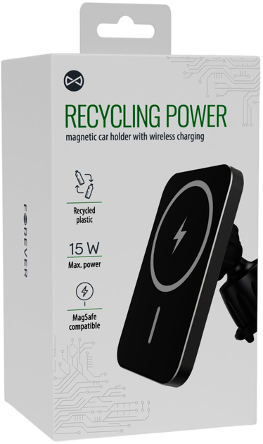 Uchwyt rowerowy do telefonu Forever Recycling RUS138-MS-01 Black (5907457738508) - obraz 3