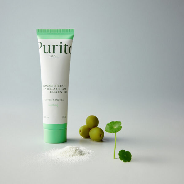 Wonder Releaf Centella Cream Unscented Крем для чутливої шкіри з центеллою без ефірних олій Purito seoul - Фото 2 Wonder Releaf Centella Cream Unscented Крем для чутливої шкіри з центеллою без ефірних олій Purito seoul - изображение 2