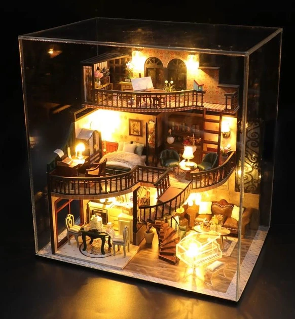 Конструктор-румбокс DIY House Дом с антиквариатом 25 x 17 x 24 см